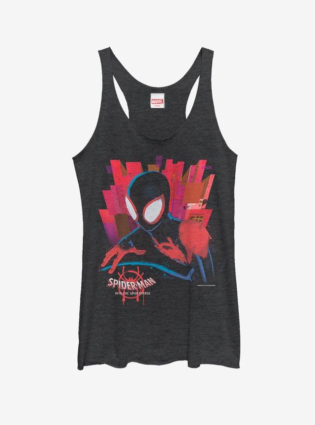 Marvel Spider-Man Spider-Verse Black Spider Girls Tank Product Image