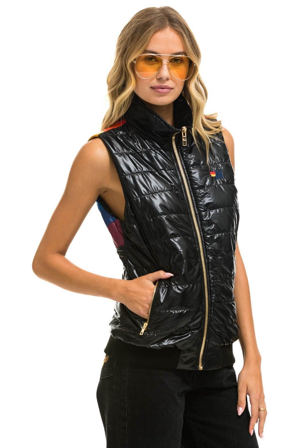 SUNBURST VEST - GLOSSY BLACK Female Product Image