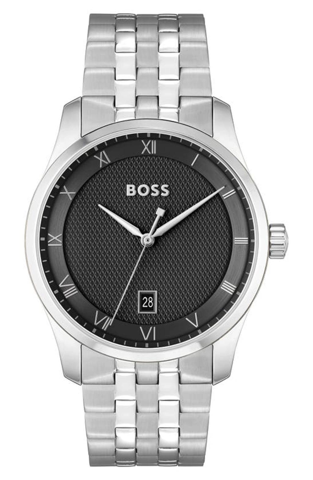 Men Principle Quartz Basic Calendar Silver-tone Stainless Steel Watch 41mm Product Image