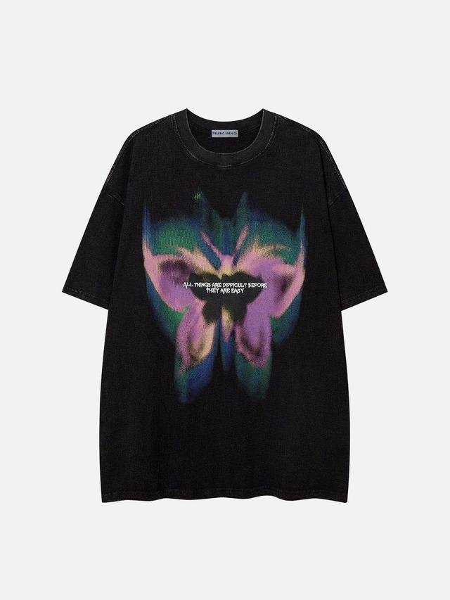 Aelfric Eden Blurring Butterfly Washed Tee Product Image