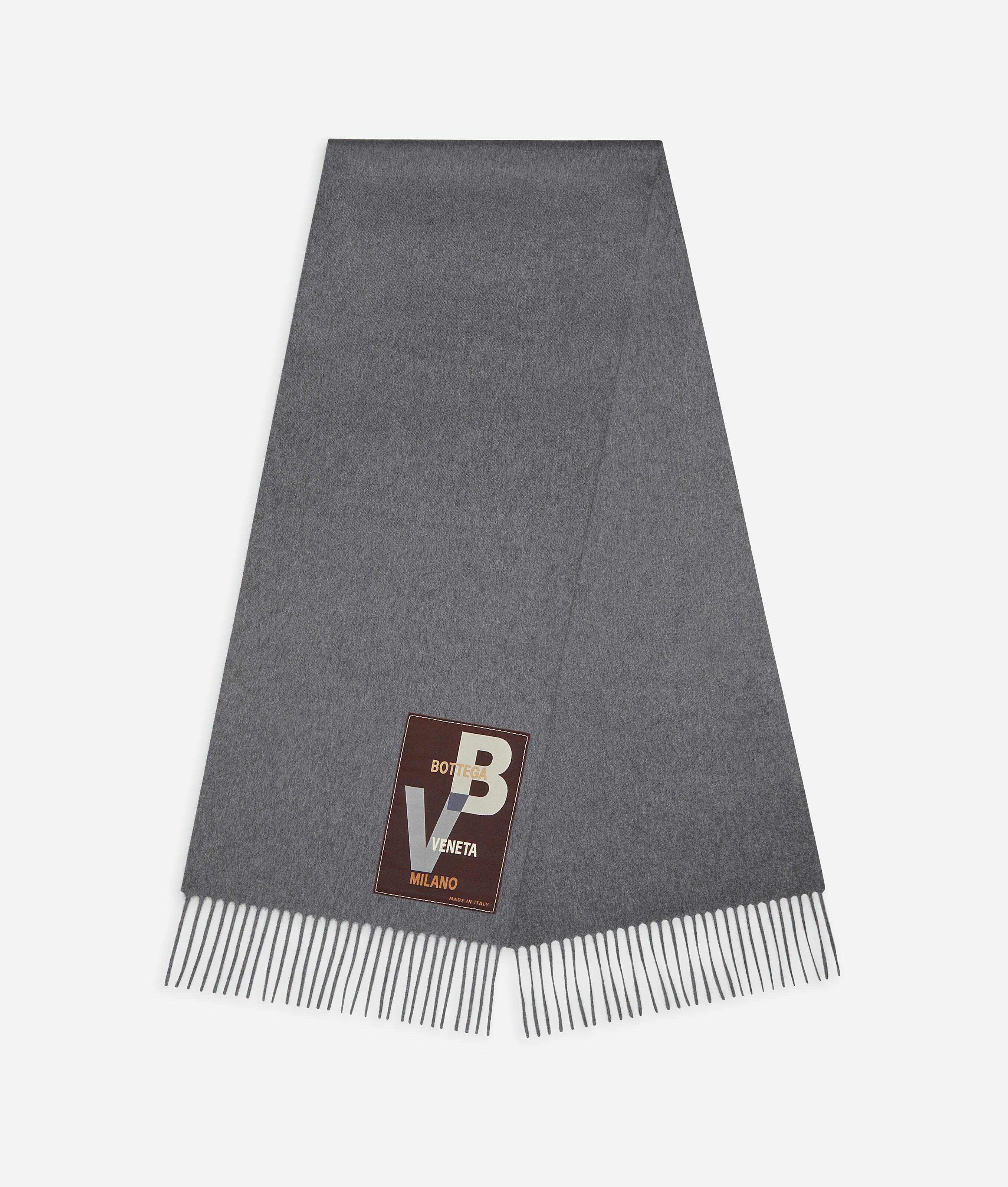 Men's Cashmere Scarf in Grey melange Product Image