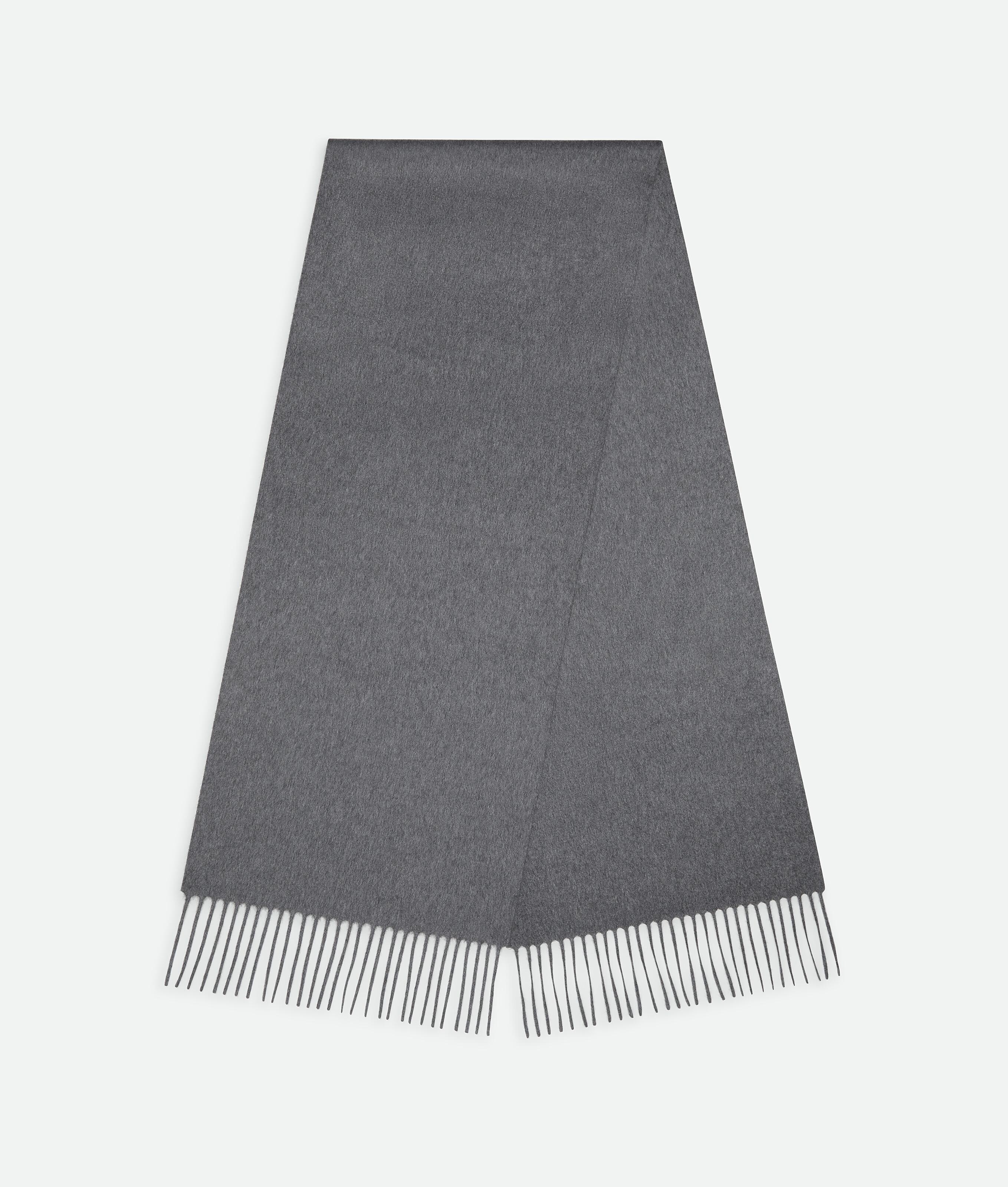 Men's Cashmere Scarf in Grey melange Product Image