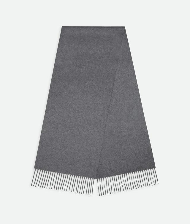 Men's Cashmere Scarf in Grey melange Product Image