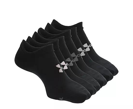 Under Armour Womens Essential No Show Socks 6 Pairs Product Image