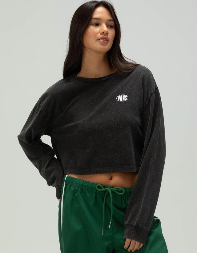 VANS Oval Wash Relaxed Womens Long Sleeve Crop Tee Product Image