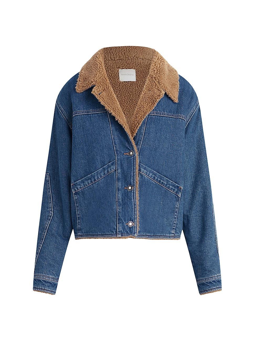 Womens Bridget Denim Cropped Jacket Product Image