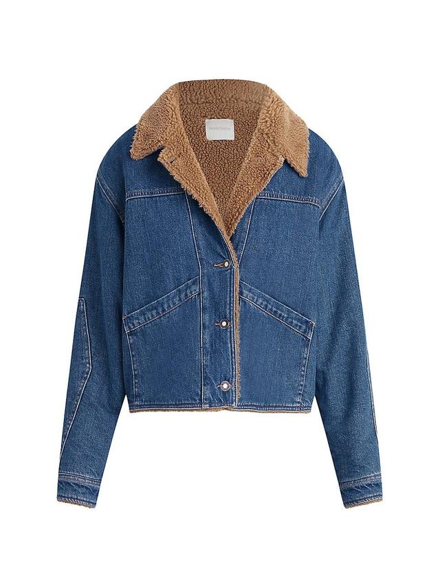 Womens Bridget Denim Cropped Jacket Product Image