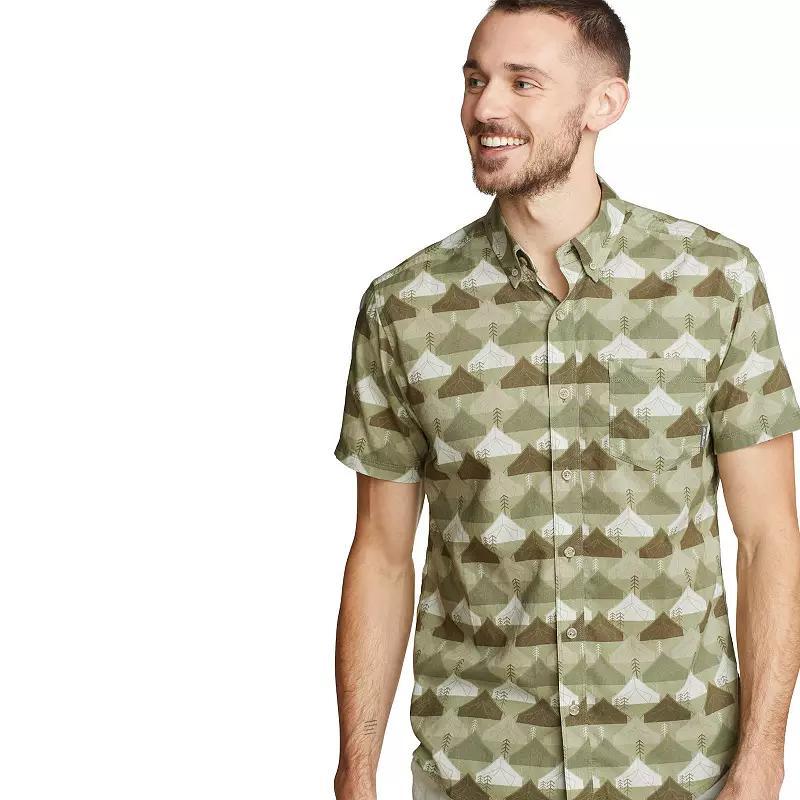 Mens Eddie Bauer Baja Print Shirt, Size: Small, Lt Green Product Image