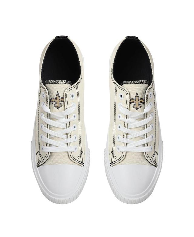 Womens FOCO Cream New Orleans Saints Low Top Canvas Shoes Product Image