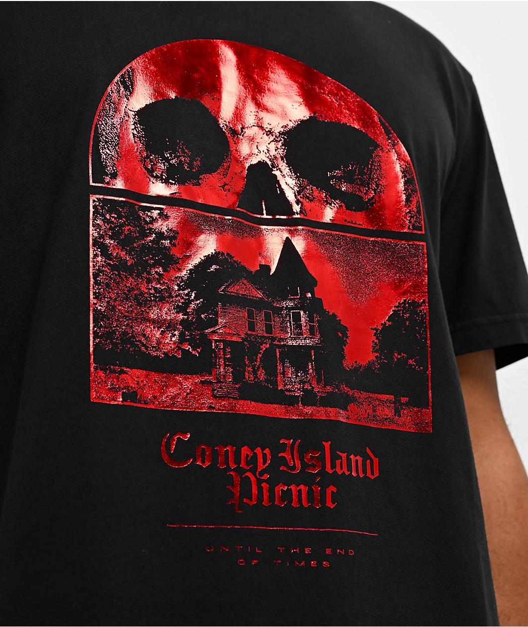 Coney Island Picnic End Of Times Black T-Shirt Product Image