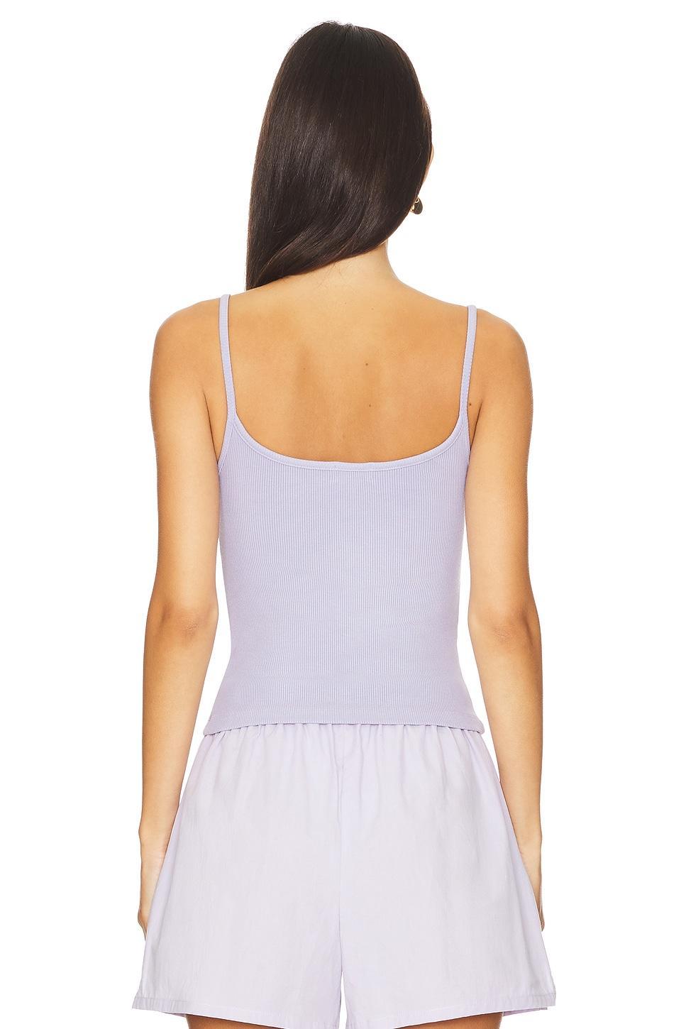 Rib Spaghetti Tank Top DONNI. Product Image