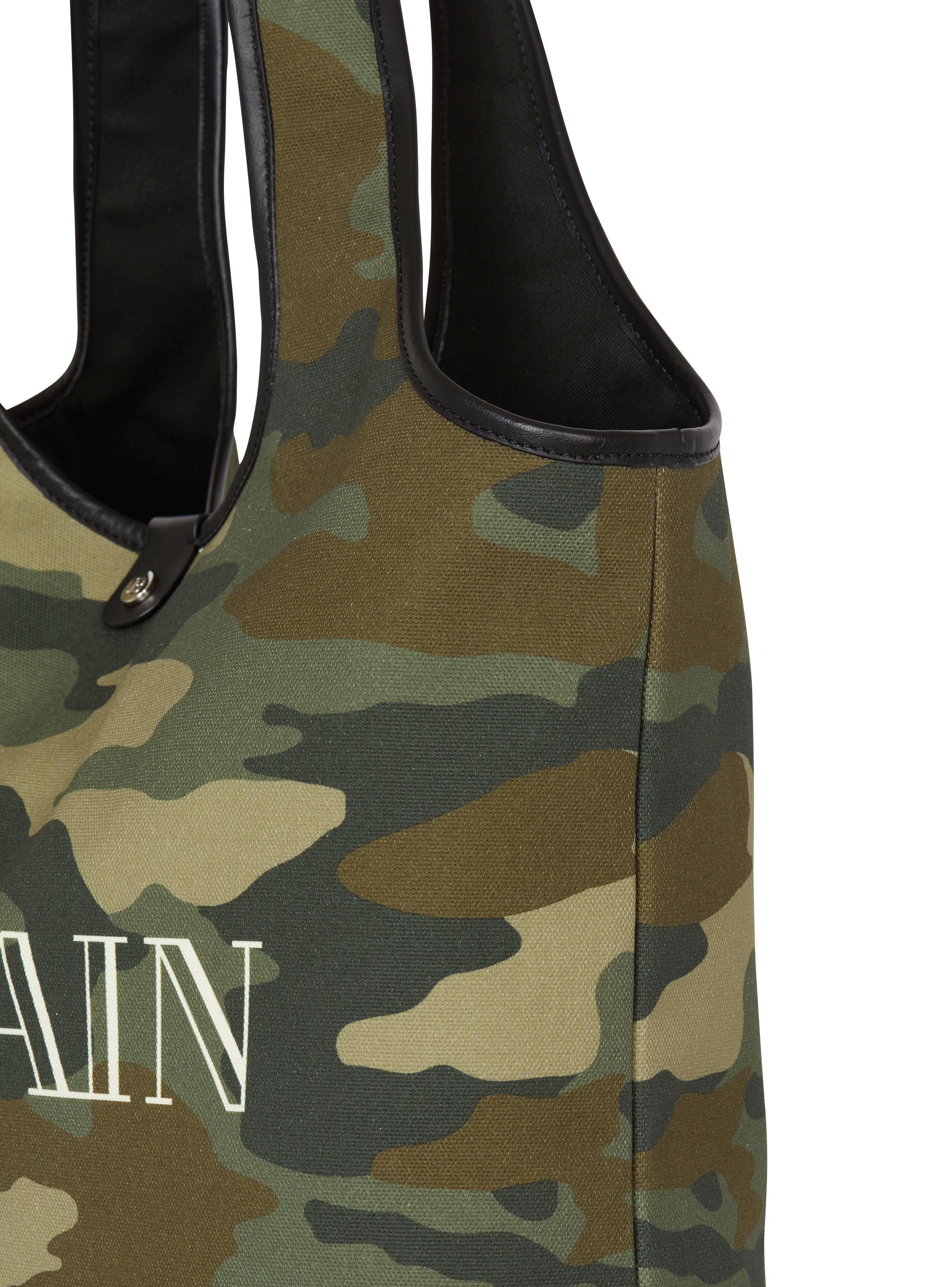 B-Army Grocery Bag in Camouflage print canvas Product Image