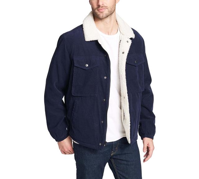 Mens Levis Classic Corduroy Sherpa Trucker Jacket Product Image