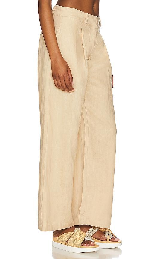 FAITHFULL THE BRAND Francois Pant in Beige. Product Image