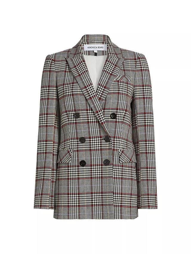 Ellette Plaid Double-Breasted Jacket Product Image