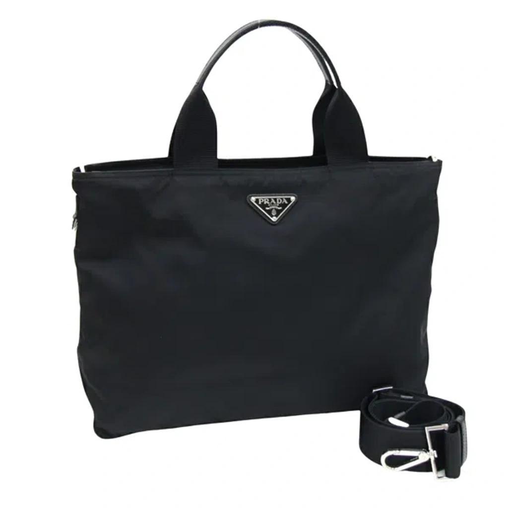 Tessuto Black Synthetic Tote Bag () Product Image