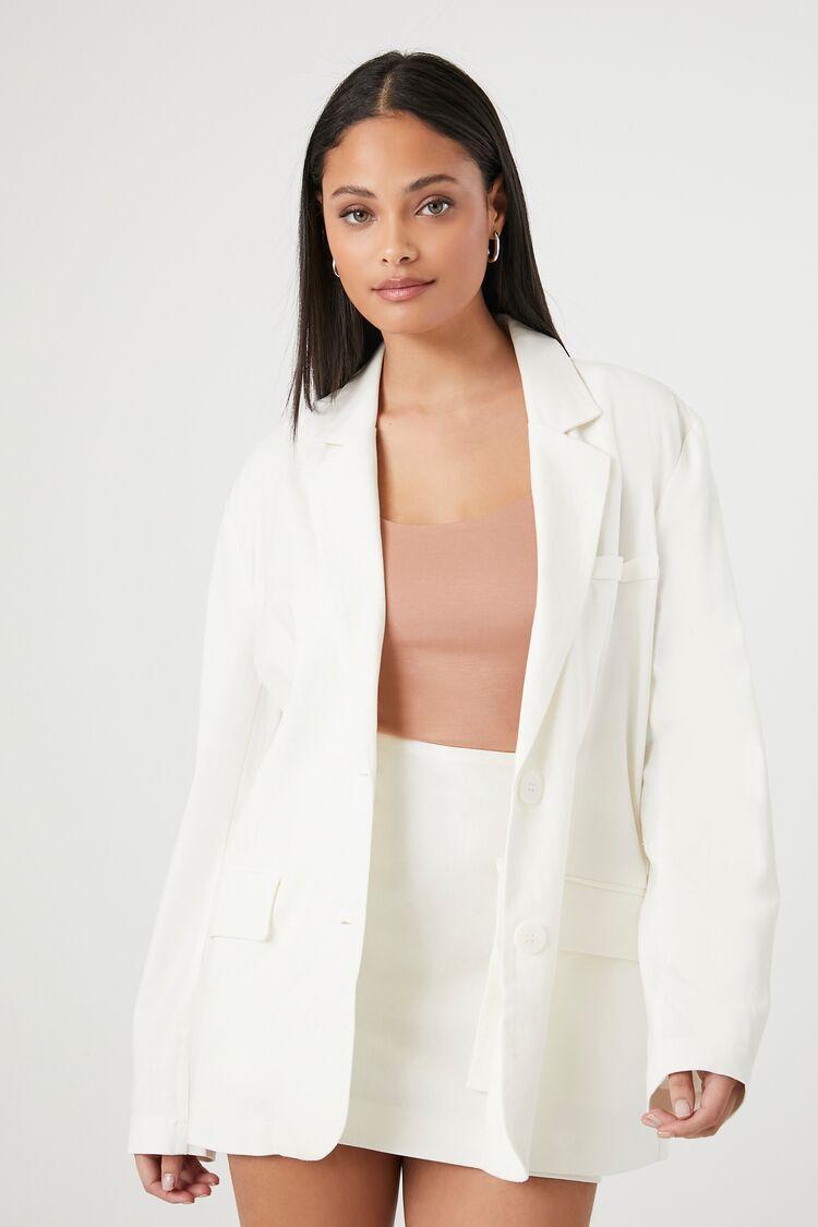 Peak Lapel Longline Blazer | Forever 21 Product Image