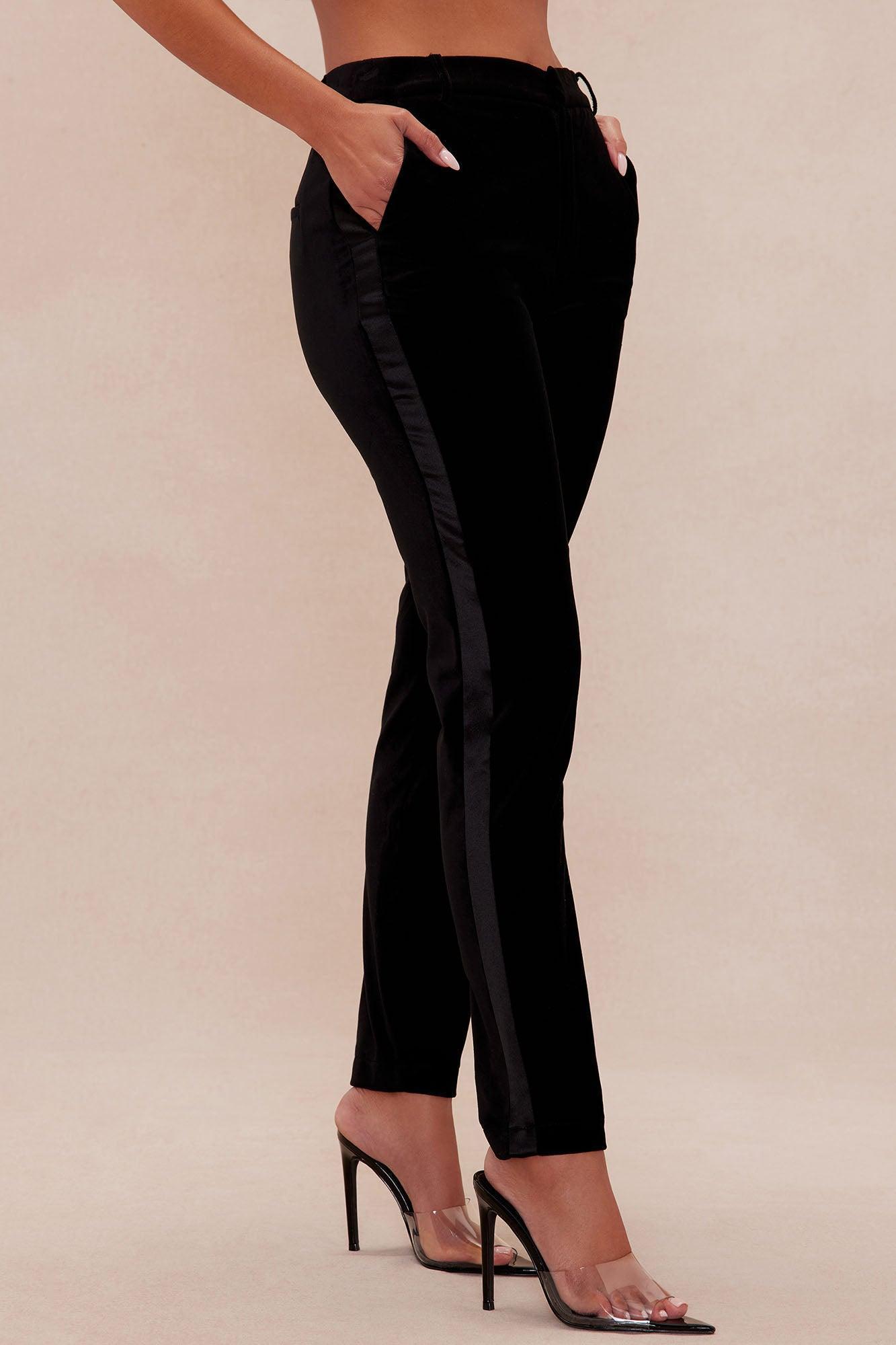 Classic Aura Velvet Pant - Black Product Image