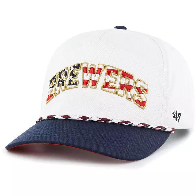 Mens 47 Milwaukee Brewers Flag Script Hitch Snapback Hat Product Image