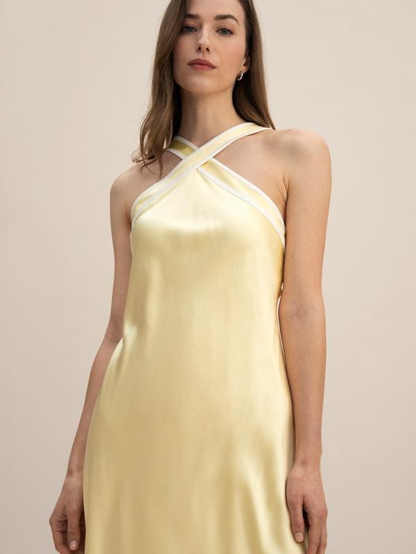 Golden Cocoon Camellia Dress Product Image