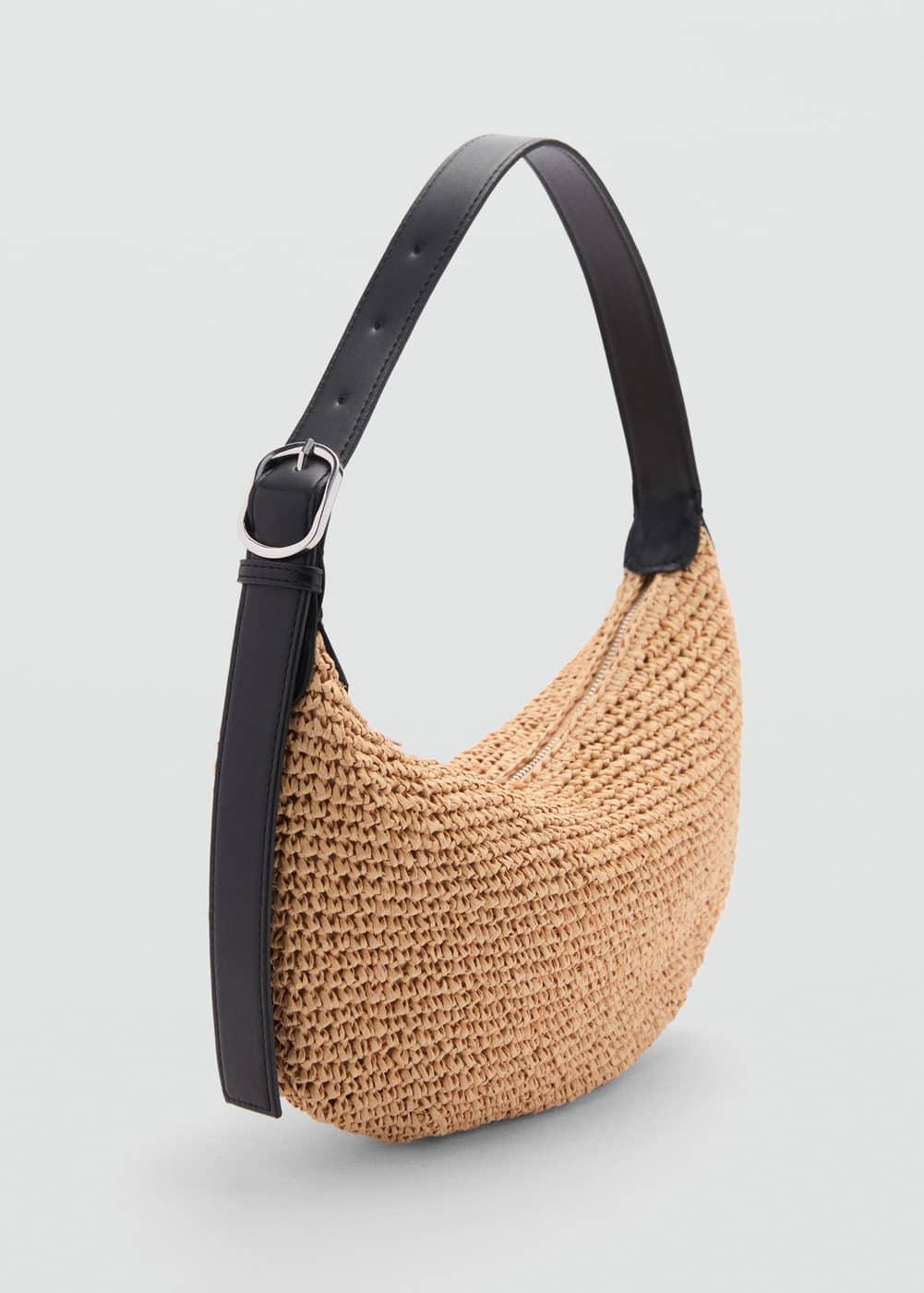 MANGO - Natural fiber shoulder bag - One size - Women Product Image