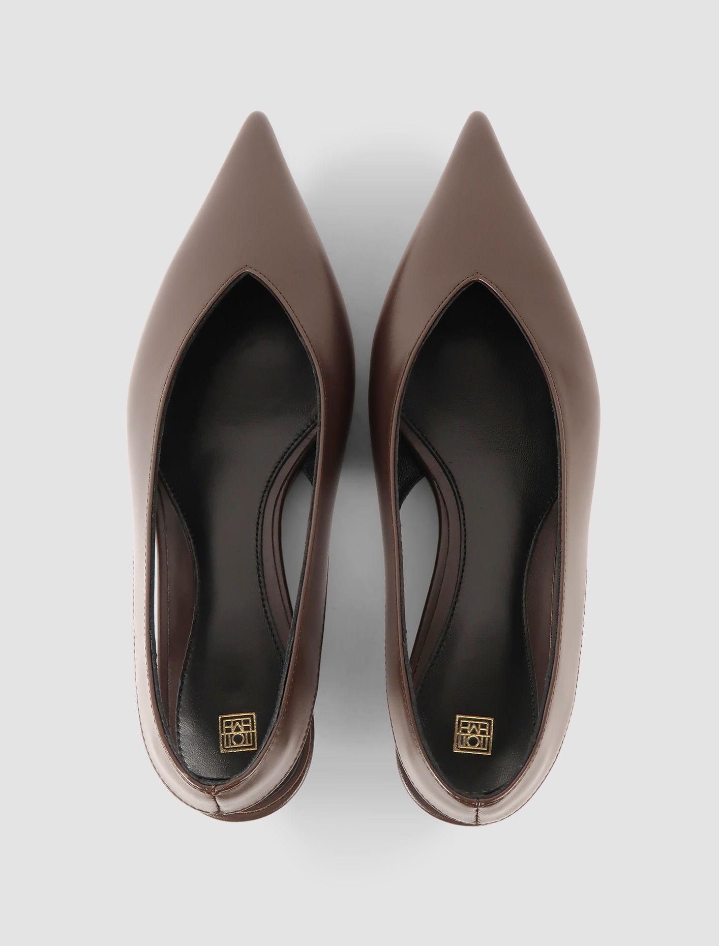 Slingback Wedge-heel In Brown Product Image