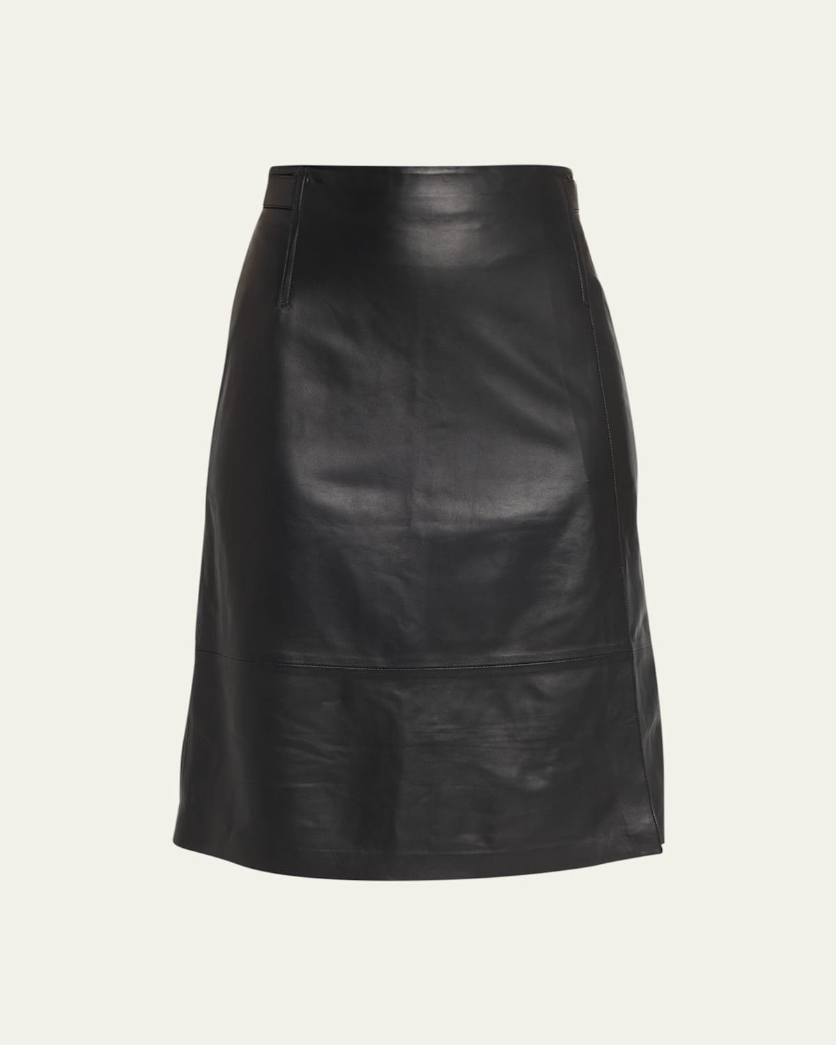 Vince Leather Pencil Skirt Product Image