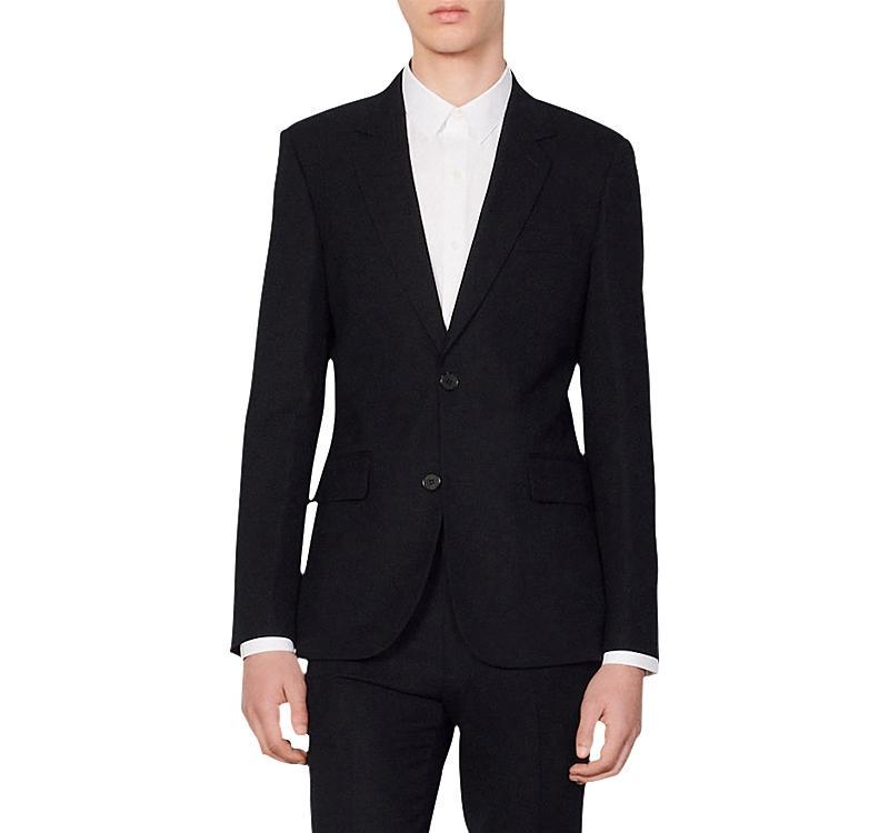 sandro Legacy Wool Suit Jacket in Navy Blue at Nordstrom, Size 44 Product Image