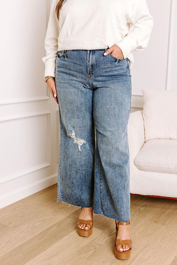 The Adeline High Waist Wide Leg Jean Curves Product Image