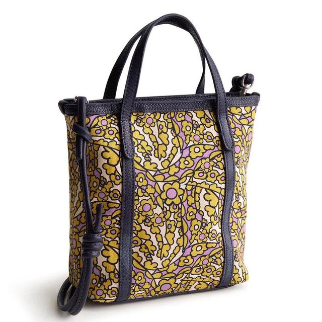 Vera Bradley Mini Original Tote Bag Women in Tiny Garden Brown Product Image