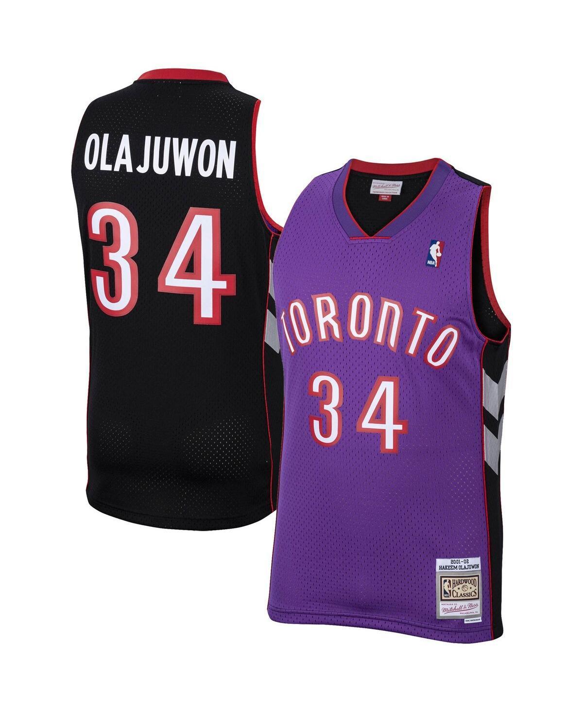 Mens Mitchell & Ness Hakeem Olajuwon Purple Toronto Raptors 2001/02 Hardwood Classics Swingman Jersey - Purple Product Image