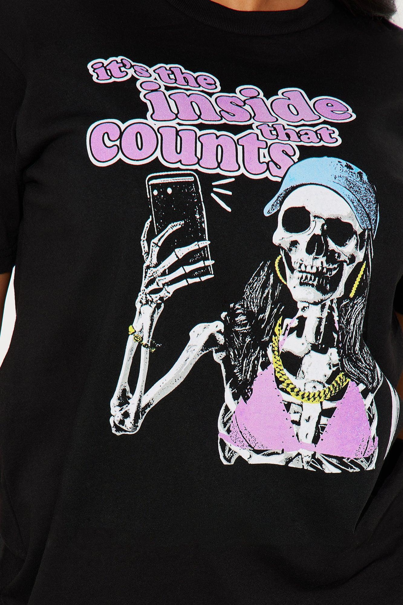 It's The Inside That Counts Tee - Black Product Image