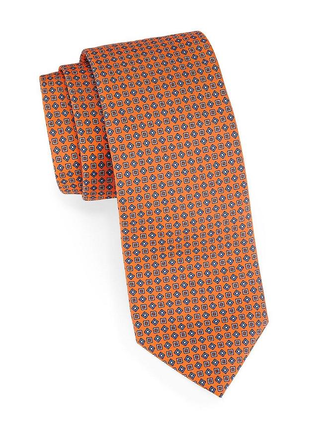 Mens Geometric Silk Tie Product Image