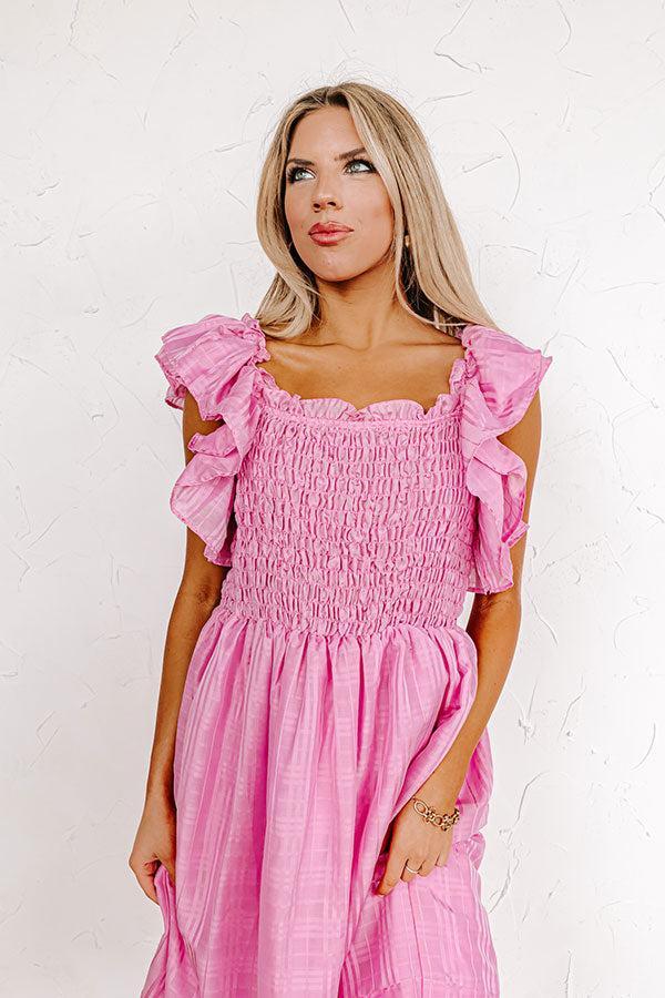 Covington Kisses Smocked Midi Product Image