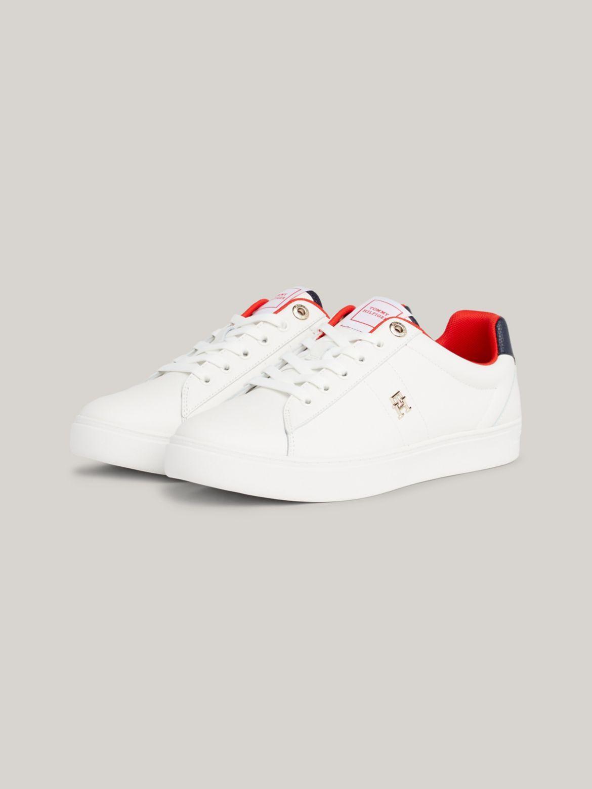 Tommy Hilfiger Women's Monogram Leather Cupsole Sneaker Product Image