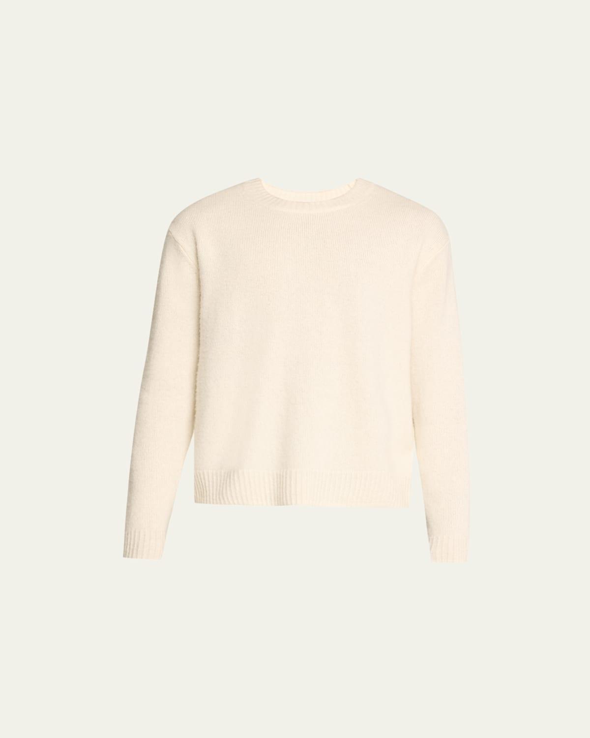 Mens Cashmere-Blend Crewneck Sweater Product Image