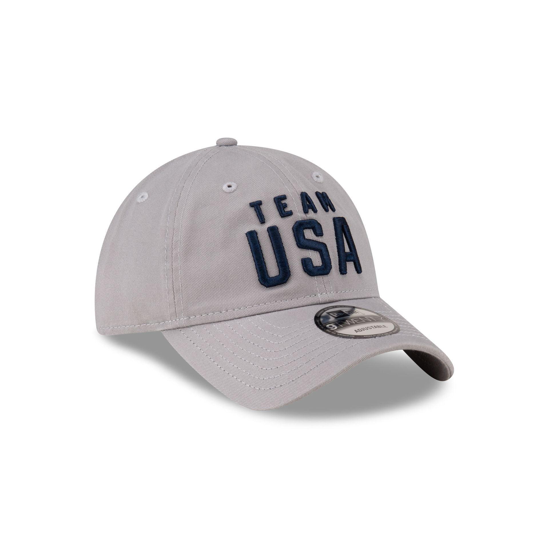 Team USA Gray 9TWENTY Adjustable Hat Male Product Image