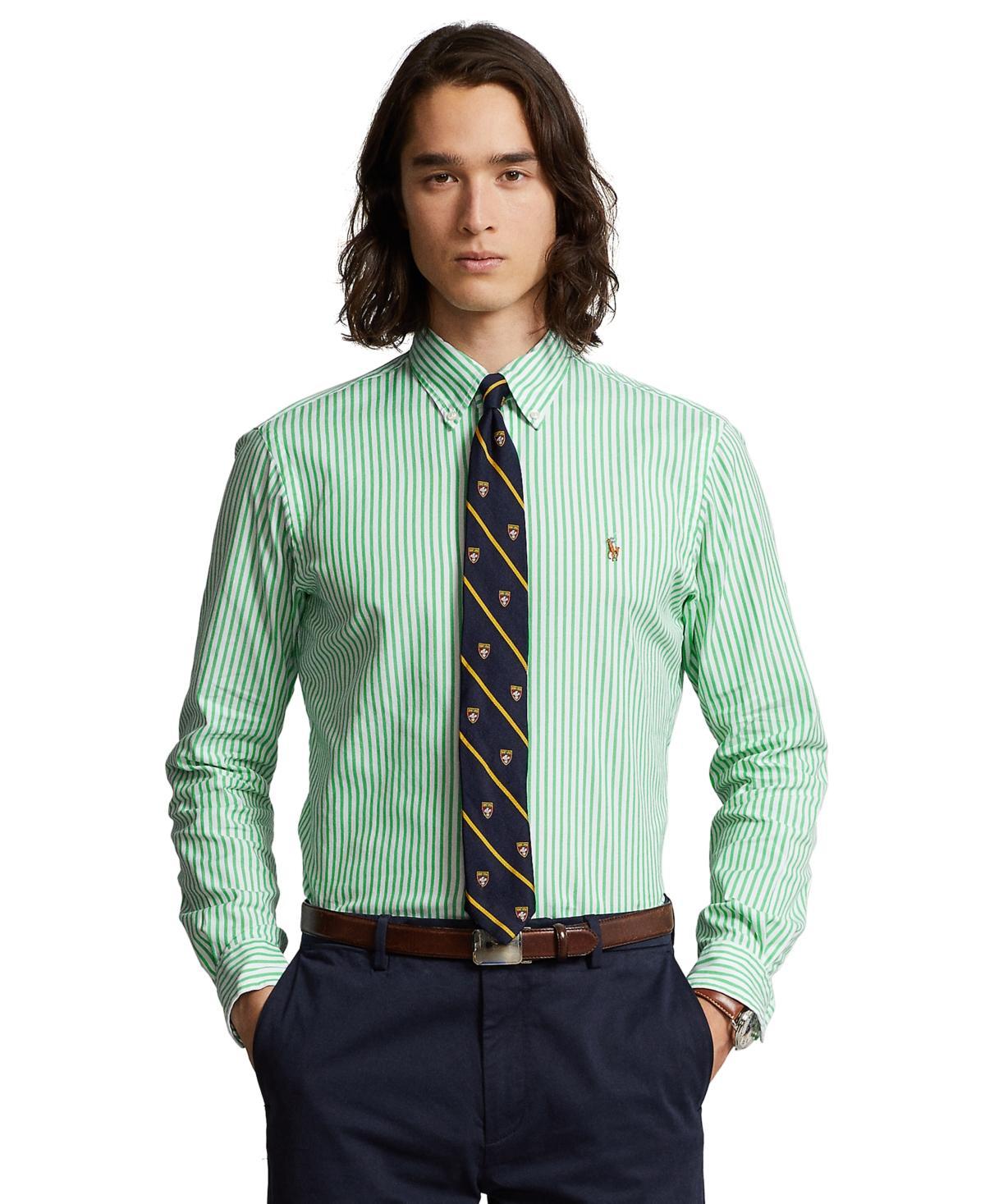 Polo Ralph Lauren Classic Fit Striped Stretch Long Sleeve Woven Shirt Product Image