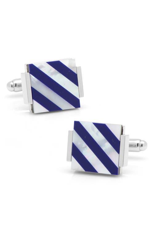 Cufflinks, Inc. Mother-Of-Pearl & Lapis Lazuli Cuff Links Product Image