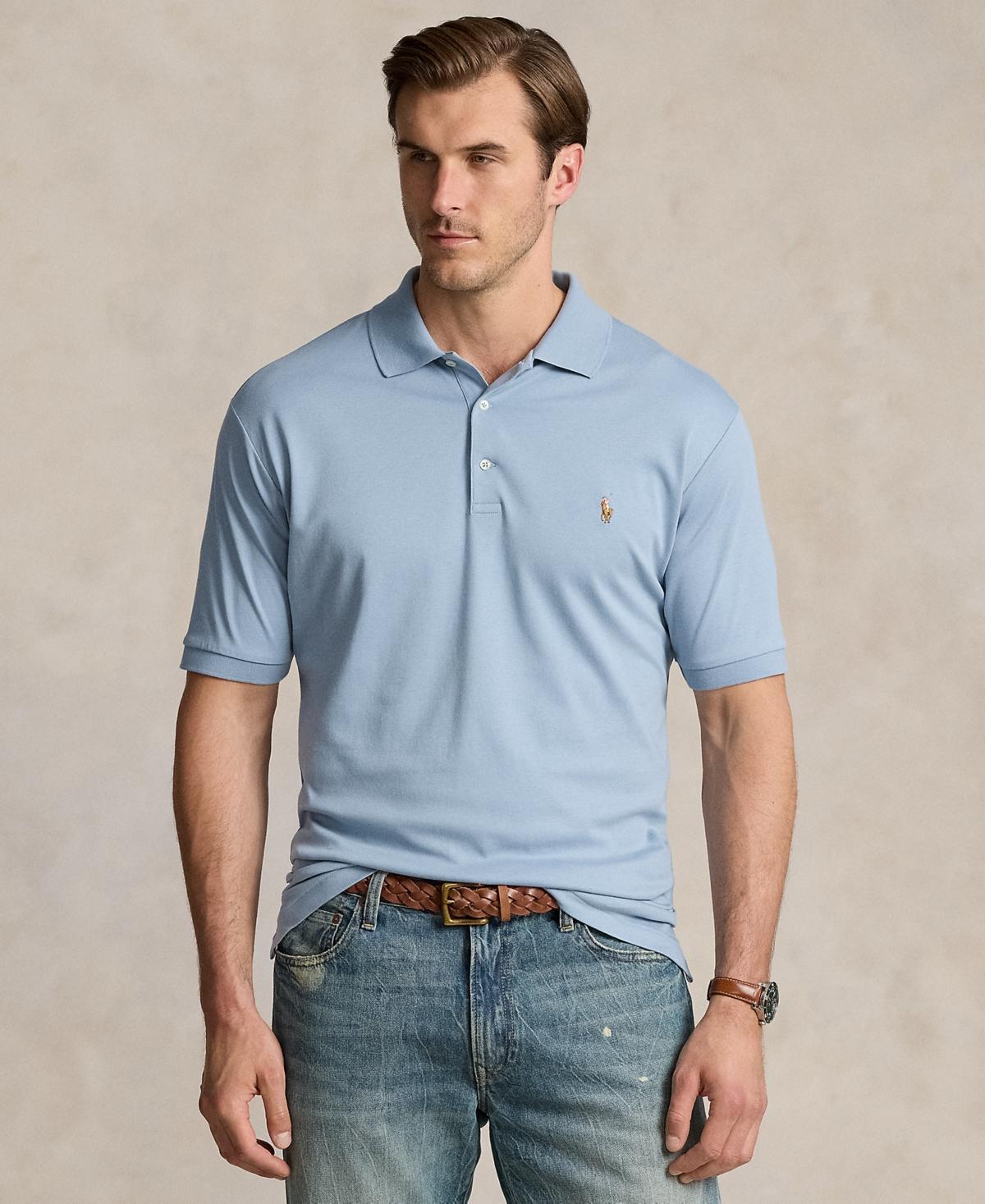 Polo Ralph Lauren Big  Tall Classic Fit Soft Cotton Multi-Colored Pony Polo Shirt Product Image