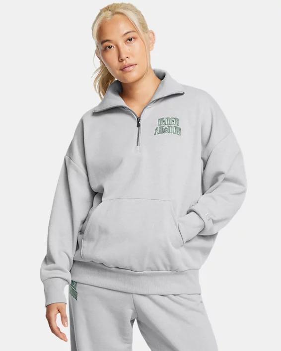 Women's UA Icon Heavyweight Terry Oversized ¼ Zip Product Image