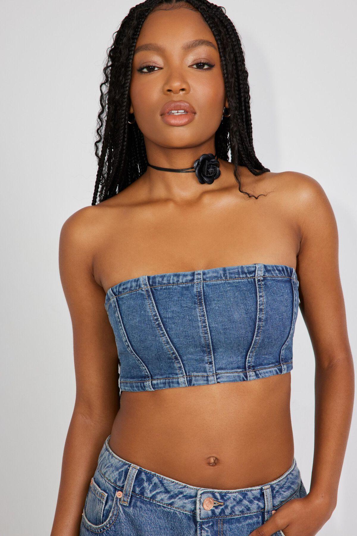 Denim Tube Top Product Image