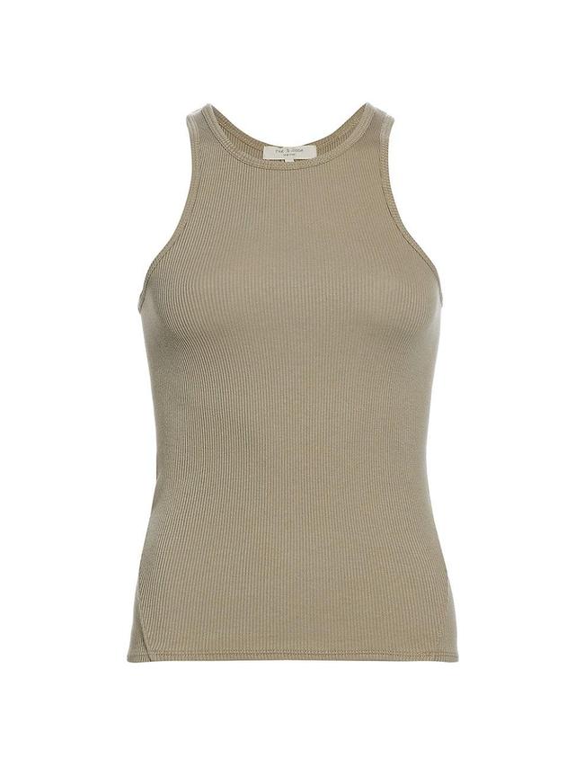 Womens Essential Rib-Knit Tank Product Image