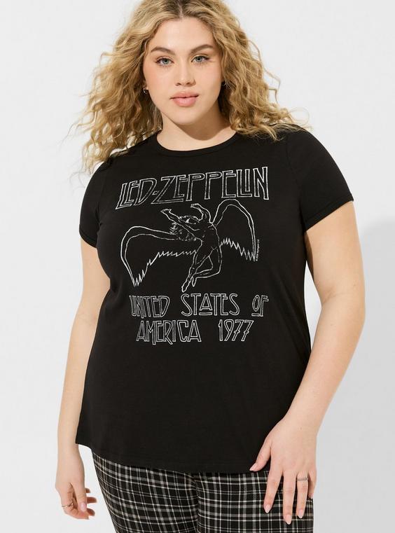 Led Zeppelin Fit Cotton Ringer Tee Product Image