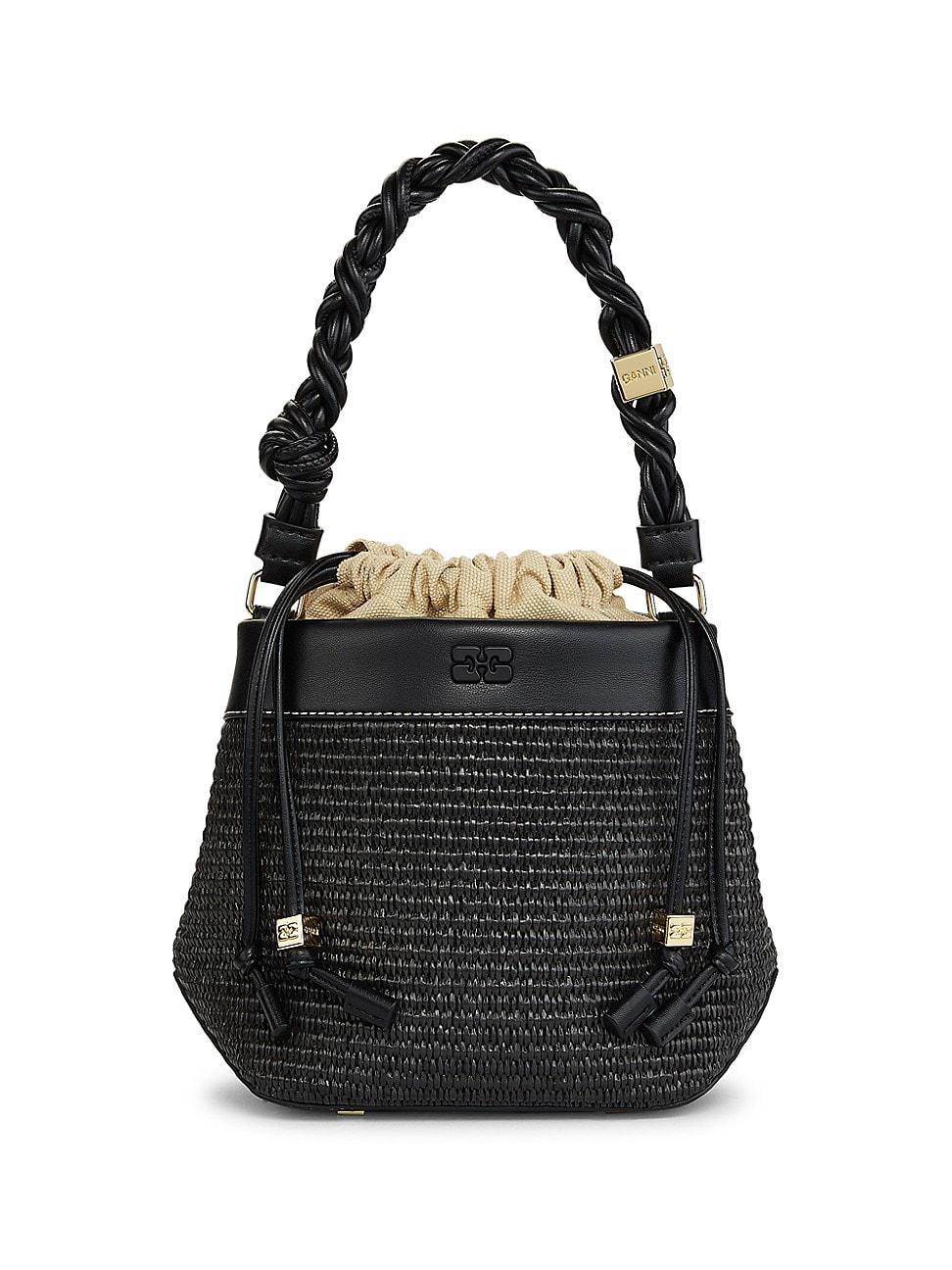 Womens Bou Woven Drawstring Bucket Bag product image