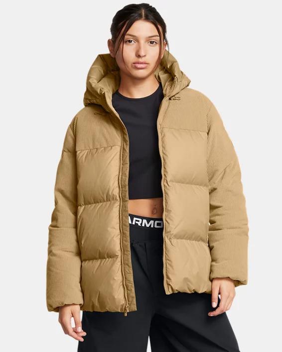 Women's UA Limitless Down Corduroy Oversized Puffer Jacket Product Image