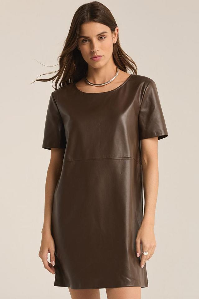 London Faux Leather Dress Product Image