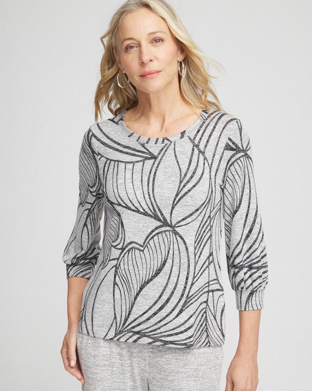 Women's Loungewear 3/4 Sleeve Top Product Image