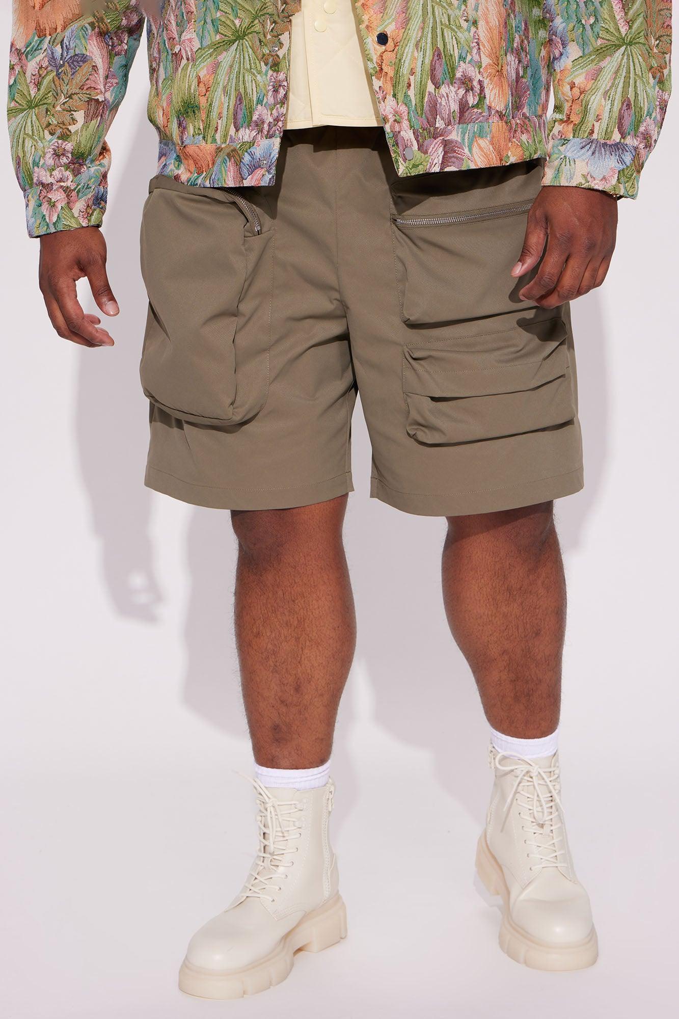 Starstruck Utility Cargo Shorts - Green Product Image