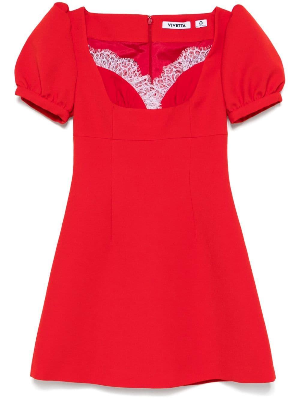 lace-trim mini dress Product Image